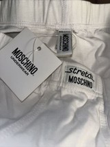 Moschino MEN&#39;s White Logo Italy UNDERWEAR TRUNK BRIEFS Boxer Cotton Size XL - £13.29 GBP