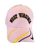 West Virginia Men&#39;s Striped Bill Adjustable Baseball Cap (Pink) - £11.95 GBP