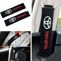 Toyota Embroidered Logo Car Seat Belt Cover Seatbelt Shoulder Pad 2 pcs - £10.23 GBP
