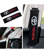 Toyota Embroidered Logo Car Seat Belt Cover Seatbelt Shoulder Pad 2 pcs - £10.38 GBP