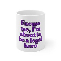 Hero Ceramic Lawyer Mug 11oz | Lawyer Gift | pb text | Coffee Mug  - £8.69 GBP