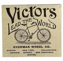 Victors Bicycles 1894 Advertisement Victorian Overman Bike Lead World #4... - £9.83 GBP