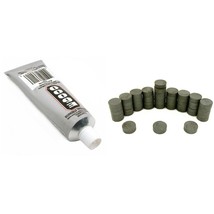 100 3/4&quot; Round Ceramic Ferrite Magnets E6000 Craft Adhesive - £19.32 GBP