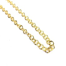 Women&#39;s Italian Necklace Sterling Silver 925 Cable Chain Engraved - £45.45 GBP