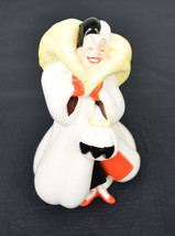 Disney 101 Dalmatians Cruella DeVille Fur Coat Porcelain Figurine Japan ... - $72.45