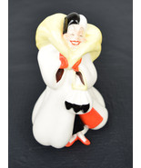 Disney 101 Dalmatians Cruella DeVille Fur Coat Porcelain Figurine Japan ... - £56.97 GBP