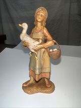 Fontanini Deborah Figurine Goose Girl 5&quot; Scale Nativity  Italy 1983 Depo... - €17,36 EUR