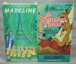 Lot 2 Christopher Plummer Narrated Children VHS - Madeline, The Velveteen Rabbit - £4.99 GBP