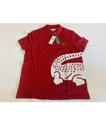 Lacoste Men's Short Sleeve Jersey Regular Fit Polo Shirt, Red, S ALIGATO... - $38.91