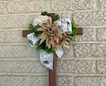 Cemetery flowers, Grave decoration, Memorial Day Flowers, Cross Memorial... - $31.00