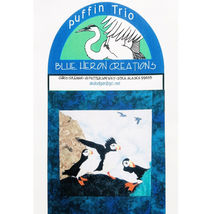 Puffin Trio Quilt PATTERN by Blue Heron Creations Applique Quilt Sea Birds - $4.49