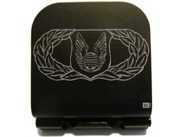 USAF Operations Support Badge Laser Etched Aluminum Hat Clip Brim-it - £9.41 GBP