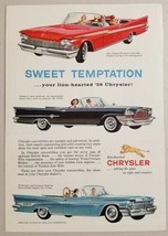 1959 Print Ad Chrysler Convertibles Windsor,300-E,New Yorker Cars - £8.20 GBP