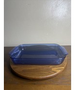 Vintage Pyrex 232-R Cobalt Blue Glass 2qt. Casserole/Baking Dish 11&quot; X 7’’ - $14.01