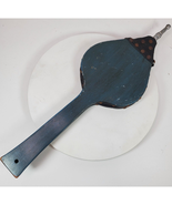 Vintage Fireplace Fire Bellows Wood Leather Brass End &amp; Studs 24 Inch Long - €31,26 EUR