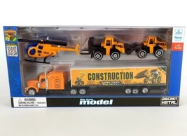 1:64 Diecast Construction Vehicles Playset Realist Designs Semi Heli Roa... - £12.47 GBP