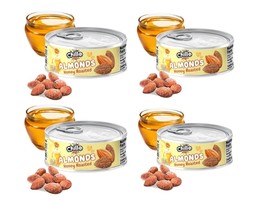 Chillo-foods Nutty Snack Honey Roasted Crunchy  Almonds - Pack of 4 cans - $17.70