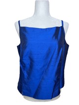 Vintage Y2K 90s Silk Carlisle Top Cami Sz 14 Coastal Eclectic Glam Old M... - $34.52