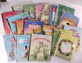 19 Little Golden Books Lot: Pinocchio, Bambi, Sesame Street, Jungle Book... - £10.65 GBP