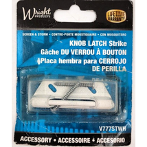 Wright Products Screen And Storm Knob Latch Strike, White V777STWH - $8.00
