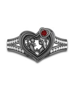 Disney Enchanted Heart In Black Nightmare Jack And Sally 925 silver coup... - $143.60 CAD