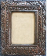 5x7 Ornate Picture Frame Antique Style Carved in Wood - $706.80 MXN