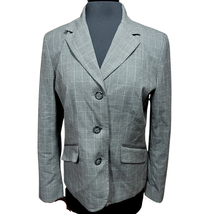 Gray and Purple Plaid Blazer Size 12 Petite  - £19.78 GBP