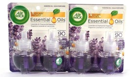 2 Air Wick 1.34 Oz Lavender &amp; Chamomile Essential Oils Infused 2 Count R... - £15.65 GBP