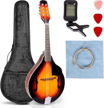 A Style Mandolin Instrument, 8 String Acoustic Mandolin, Useful For Maho... - $129.94
