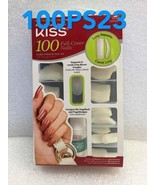 KISS 100 FULL-COVER NAILS 100PS23 LONG SQUARE HOLDS  POLISH &amp; NAIL ART  - €5,12 EUR