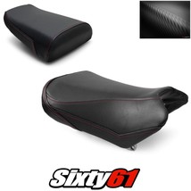 Suzuki SV650 Seat Cover 2004-2015 Front Rear Black Red Stitch Luimoto Carbon - £126.52 GBP