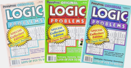 NEW Lot of 3 Penny Press Dell Books Logic Problems Special Collectors 90... - £13.23 GBP