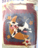 Dimensions Feltworks Applique COW Jumping Over MOON 8x9 Inches New Vinta... - £13.41 GBP