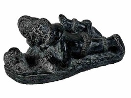 The Wolf Original Soap Stone Sculpture Hand Carved Canada Kids Looking a... - $13.99