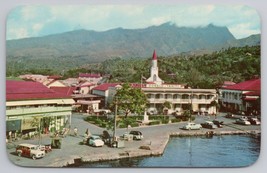1962 Papeete Tahiti Waterfront Scene French Polynesia Vintage Postcard - £11.31 GBP
