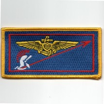 4&quot; Navy VFA-106 Pilot Name Tag Wings Logo Blue Yellow Embroidered Patch - £27.40 GBP