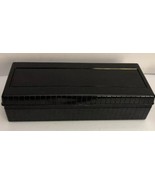 15 Slot Cassette Tape Storage Case All Black RARE VINTAGE COLLECTIBLE-SH... - $19.80