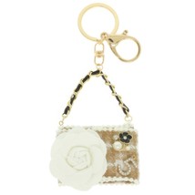 Fashionista Rose Pearl Charm Keychain - $24.75