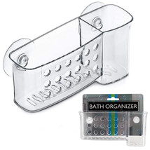 1 Bath Organizer Shower Caddy Bathroom Storage Basket Soap Holder Suction Cups - £17.63 GBP