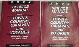 2003 Dodge Caravan Chrysler City &amp; Country Voyager Shop Service Manual OEM Se... - £102.15 GBP