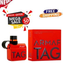 Armaf Tag Him Uomo Rosso Red Eau De Parfum 3.4 fl oz/100ml for Men Free Ship - £55.54 GBP