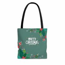 Merry Christmas Balls Glidden XMas Ivy AOP Tote Bag - £21.06 GBP+