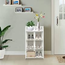 Shoe Stand Organizer For Home Living Room Bedroom Hallway Closet, 4 Tier... - £40.71 GBP