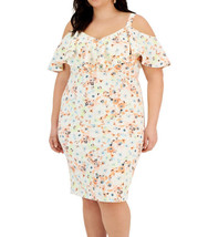 Rachel Roy Women&#39;s Marcella Off The Shoulder Dress Multicolor Plus Size 20W - £26.01 GBP