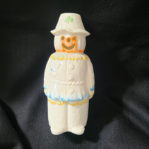 Belleek Irish Scarecrow Votive Holder Ireland w Shamrock Porcelain Hallo... - $799.78 MXN