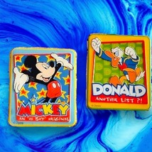 COLLECTION OF 2 VINTAGE DISNEY TIN METAL REFRIGERATOR MAGNETS - £6.96 GBP