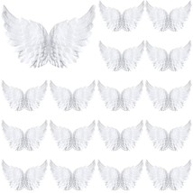 3D Plastic Angel Wings For Crafts Christmas Tree Ornaments White Feathers Costum - £13.36 GBP