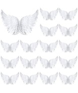 3D Plastic Angel Wings For Crafts Christmas Tree Ornaments White Feather... - £13.34 GBP
