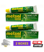 2 X Metsal Cream Heat Rub 50g For Pain From Joint &amp; Muscle Tension - $36.51