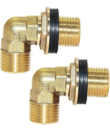 Wall Mount Commercial Faucet Installation Kit, Brass 1/2&quot; G Male Elbow B... - $24.47